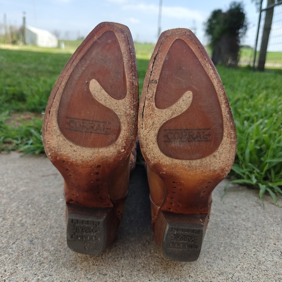 God Bless America Corral Cowgirl Boots Sz 7 - Picture 7 of 7